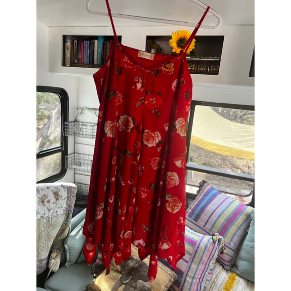 Altar'd State Dresses & Skirts - Women's Altar’d State Red Floral Dress M